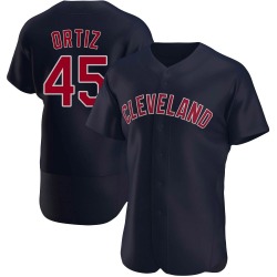 Luis Ortiz Cleveland Guardians Men's Authentic Alternate Jersey - Navy