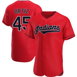 Luis Ortiz Cleveland Guardians Men's Authentic Alternate Jersey - Red