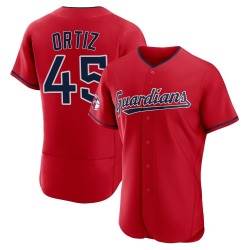 Luis Ortiz Cleveland Guardians Men's Authentic Alternate Jersey - Red