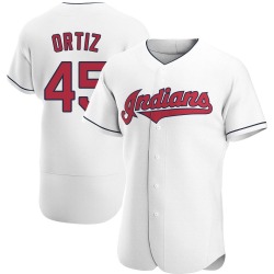 Luis Ortiz Cleveland Guardians Men's Authentic Home Jersey - White