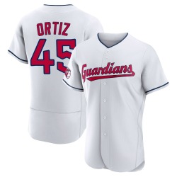 Luis Ortiz Cleveland Guardians Men's Authentic Home Jersey - White