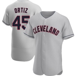 Luis Ortiz Cleveland Guardians Men's Authentic Road Jersey - Gray