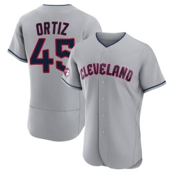 Luis Ortiz Cleveland Guardians Men's Authentic Road Jersey - Gray