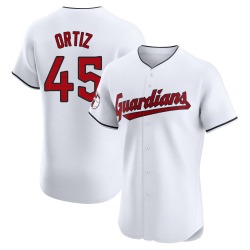 Luis Ortiz Cleveland Guardians Men's Elite Home Jersey - White