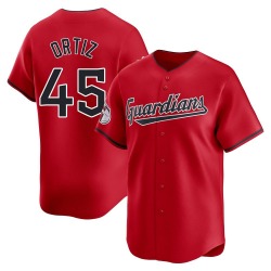 Luis Ortiz Cleveland Guardians Men's Limited Alternate Jersey - Red