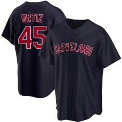 Luis Ortiz Cleveland Guardians Men's Replica Alternate Jersey - Navy