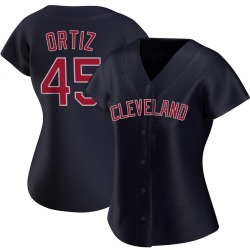 Luis Ortiz Cleveland Guardians Women's Authentic Alternate Jersey - Navy