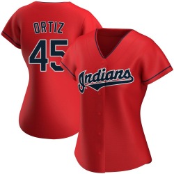 Luis Ortiz Cleveland Guardians Women's Authentic Alternate Jersey - Red