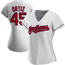 Luis Ortiz Cleveland Guardians Women's Authentic Home Jersey - White