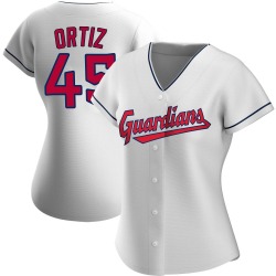 Luis Ortiz Cleveland Guardians Women's Authentic Home Jersey - White