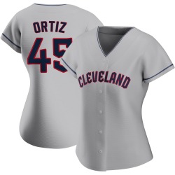 Luis Ortiz Cleveland Guardians Women's Authentic Road Jersey - Gray