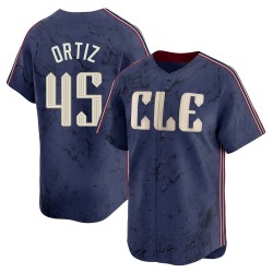 Luis Ortiz Cleveland Guardians Youth Limited 2024 City Connect Jersey - Navy