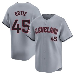 Luis Ortiz Cleveland Guardians Youth Limited Road Jersey - Gray