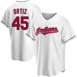 Luis Ortiz Cleveland Guardians Youth Replica Home Jersey - White