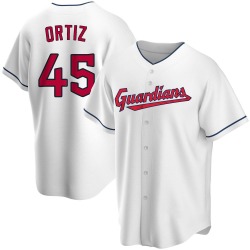 Luis Ortiz Cleveland Guardians Youth Replica Home Jersey - White