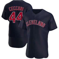 Slade Cecconi Cleveland Guardians Men's Authentic Alternate Jersey - Navy