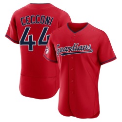 Slade Cecconi Cleveland Guardians Men's Authentic Alternate Jersey - Red