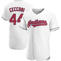 Slade Cecconi Cleveland Guardians Men's Authentic Home Jersey - White