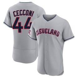 Slade Cecconi Cleveland Guardians Men's Authentic Road Jersey - Gray