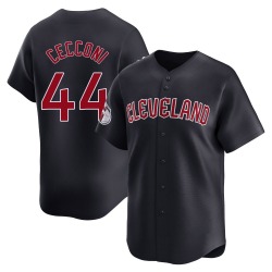 Slade Cecconi Cleveland Guardians Men's Limited Alternate Jersey - Navy