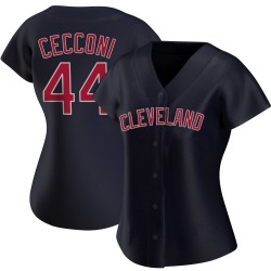 Slade Cecconi Cleveland Guardians Women's Authentic Alternate Jersey - Navy