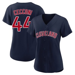 Slade Cecconi Cleveland Guardians Women's Authentic Alternate Jersey - Navy