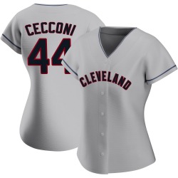 Slade Cecconi Cleveland Guardians Women's Authentic Road Jersey - Gray